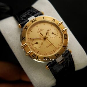 Omega Constellation Manhattan Yellow Gold Bezel Ref. 196.1070