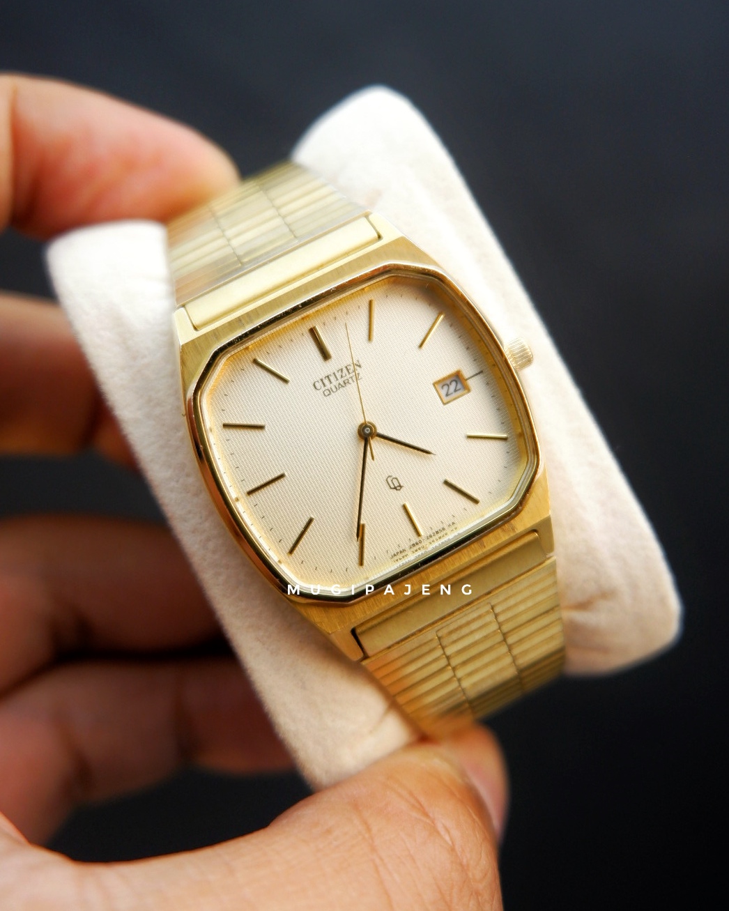 Citizen Quartz Honeycomb Dial Gold-Tone Ref. 2860-262352
