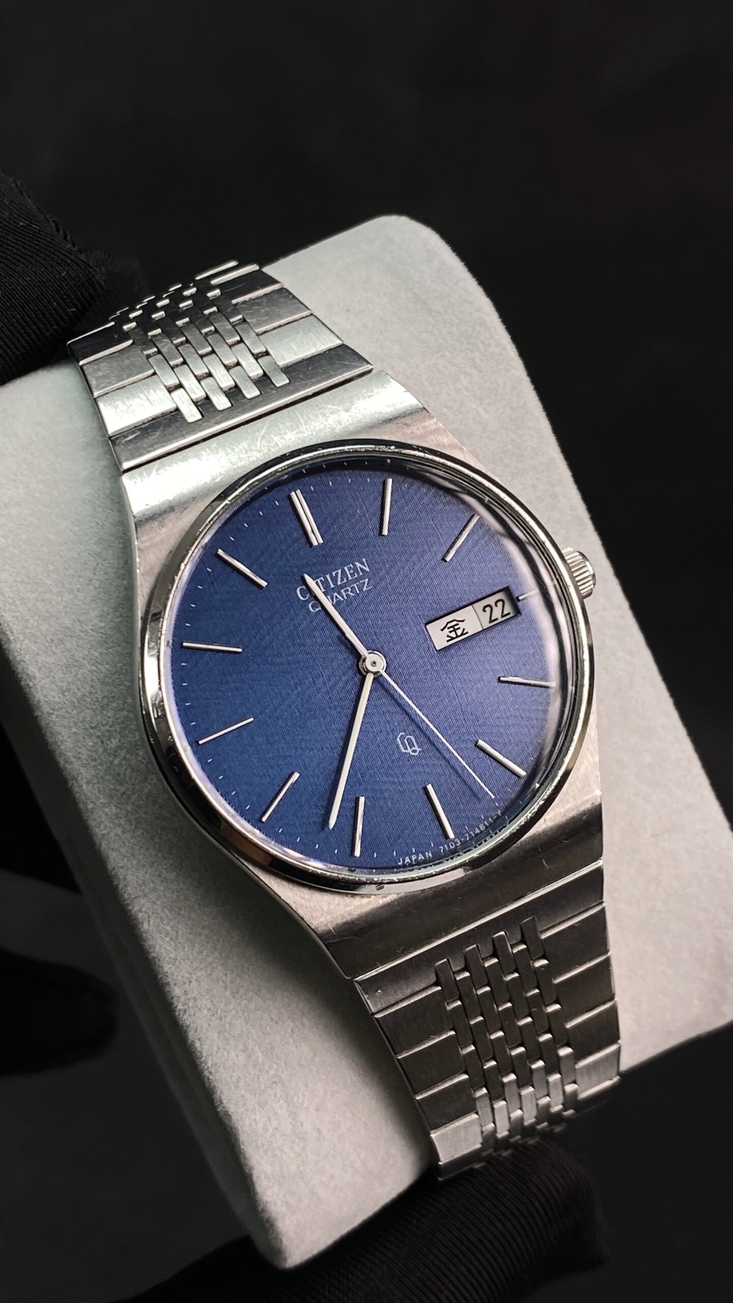CITIZEN QUARTZ CQ DIAL BIRU DENIM ALL ORIGINAL