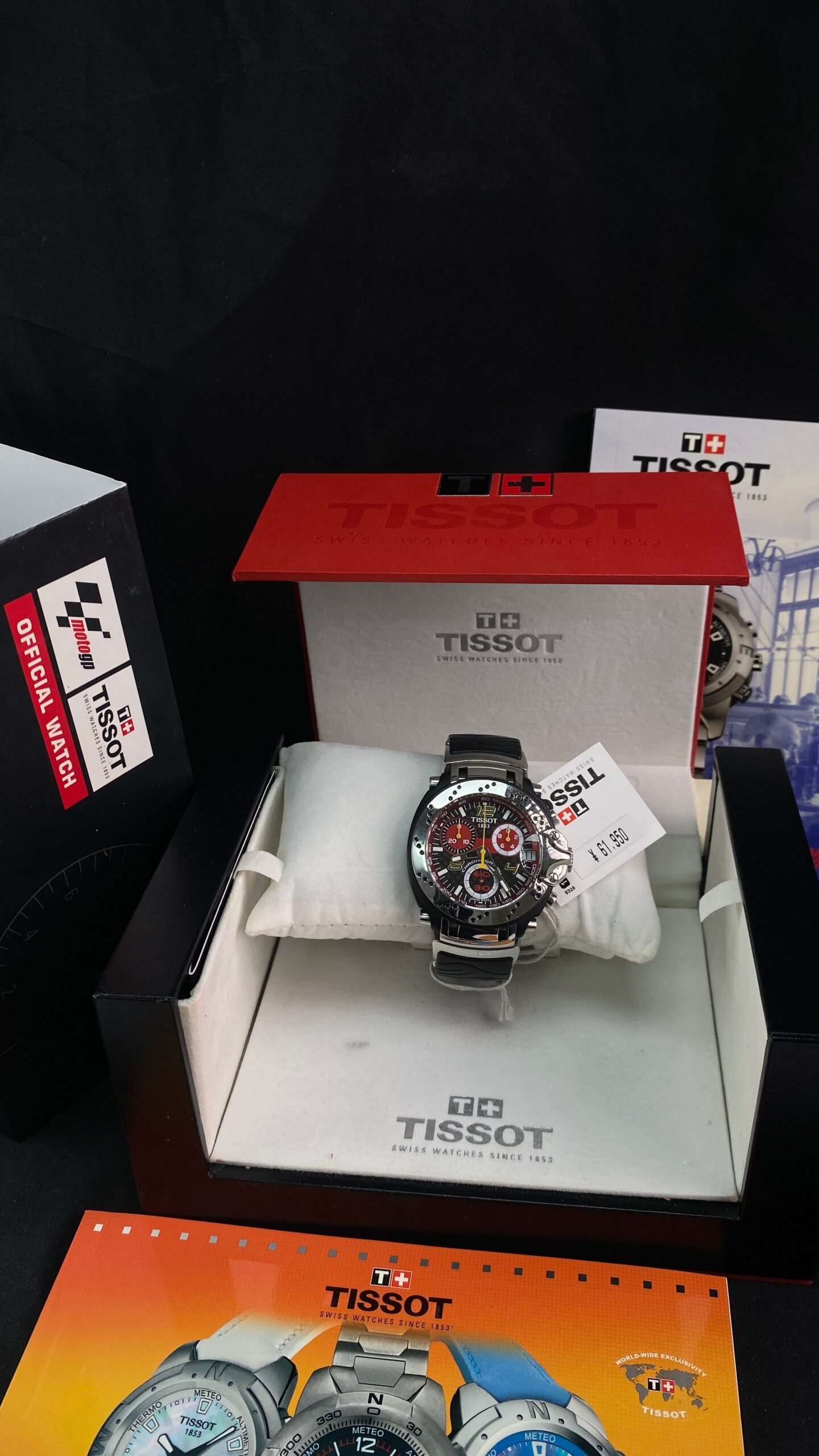 TISSOT T-RACE MOTO GP CHRONOGRAPH CARBON DIAL ALL ORIGINAL FULLSET - Gambar 2