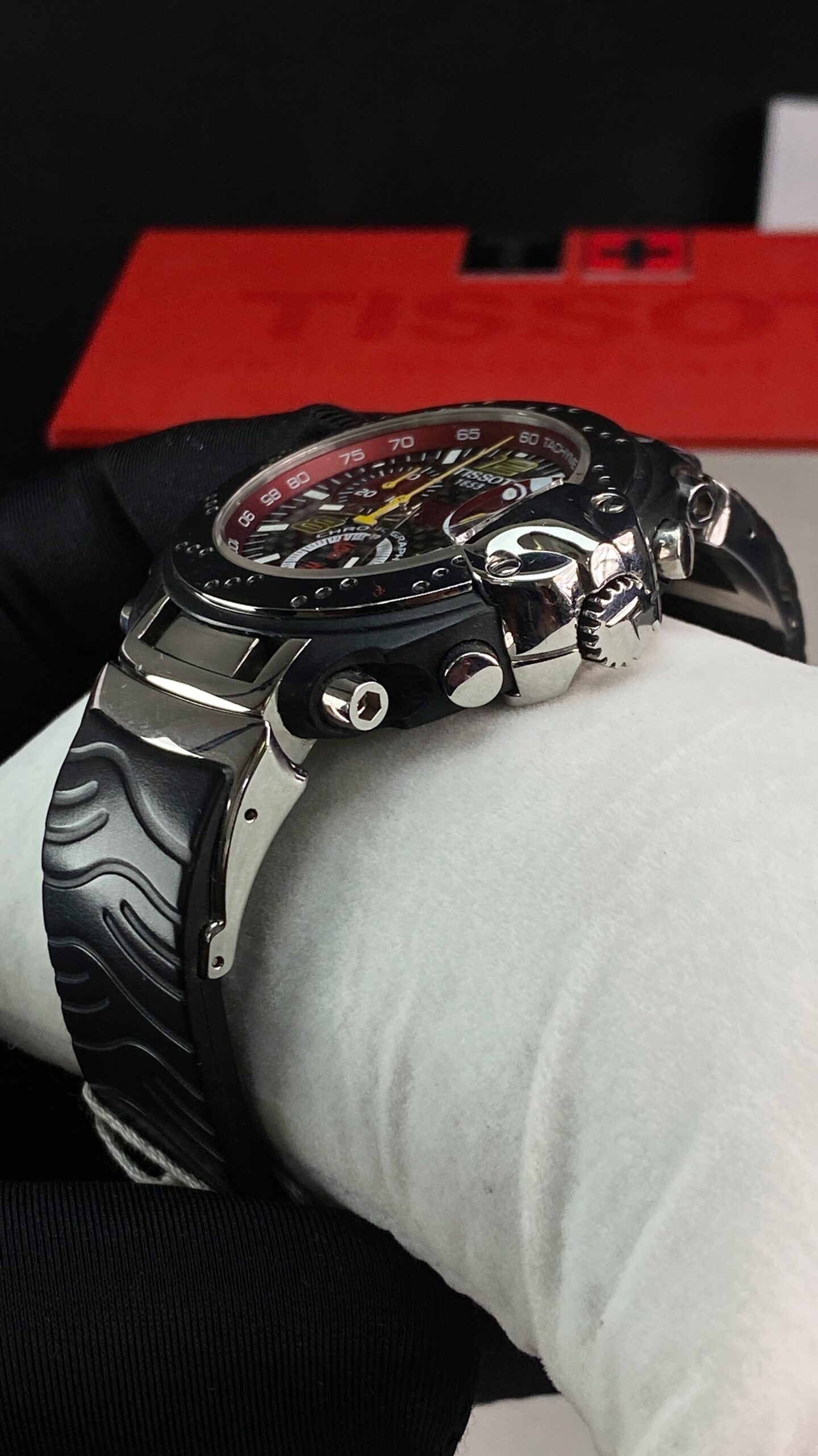 TISSOT T-RACE MOTO GP CHRONOGRAPH CARBON DIAL ALL ORIGINAL FULLSET - Gambar 11
